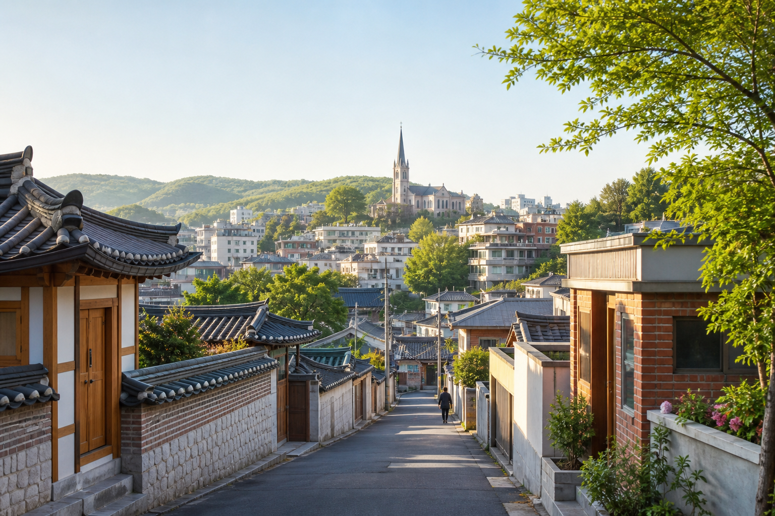 형제산교회 주변 풍경